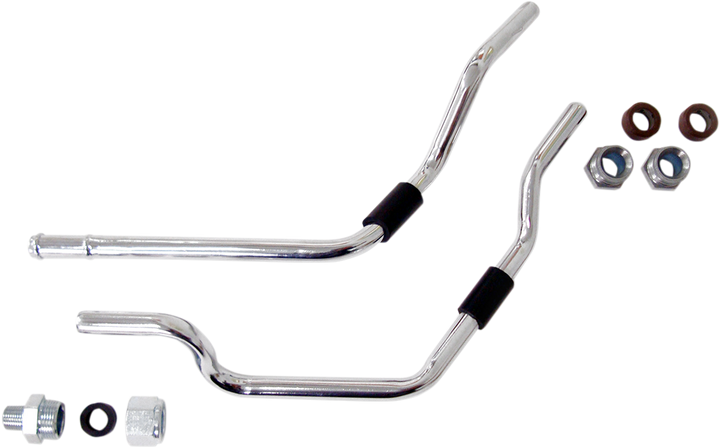 Drag Specialties Oil Filter Line Kit - Chrome - Touring 0711-0221