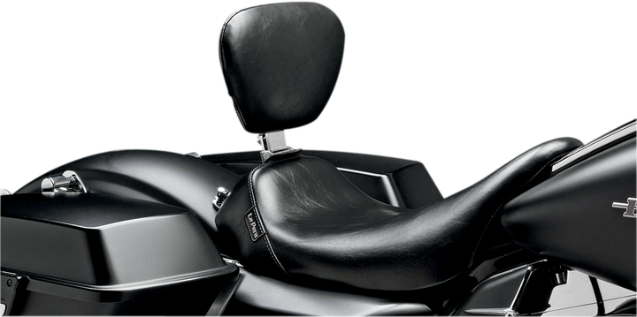 Le Pera Bare Bones Solo Seat - W/ Removable Drivers Backrest - Smooth - Black - Fl '08-'23 LK-005BR