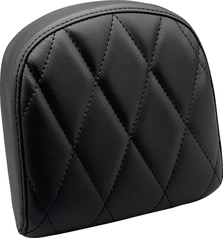Le Pera Sissy Bar Pad - Small - Diamond - Dull Black L-SBP03DM-DULL