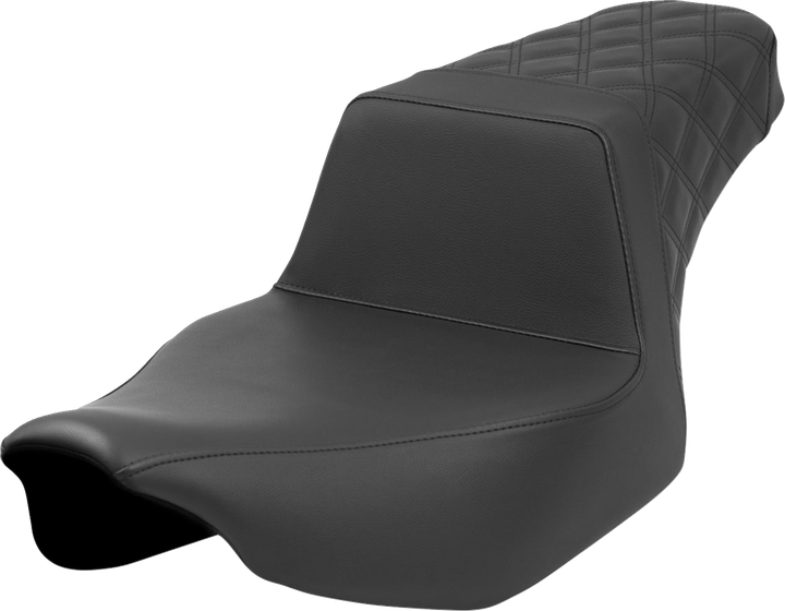 Saddlemen Step-Up Seat - Rear Lattice Stitch - Black - Fl '23-'24 823-07-173