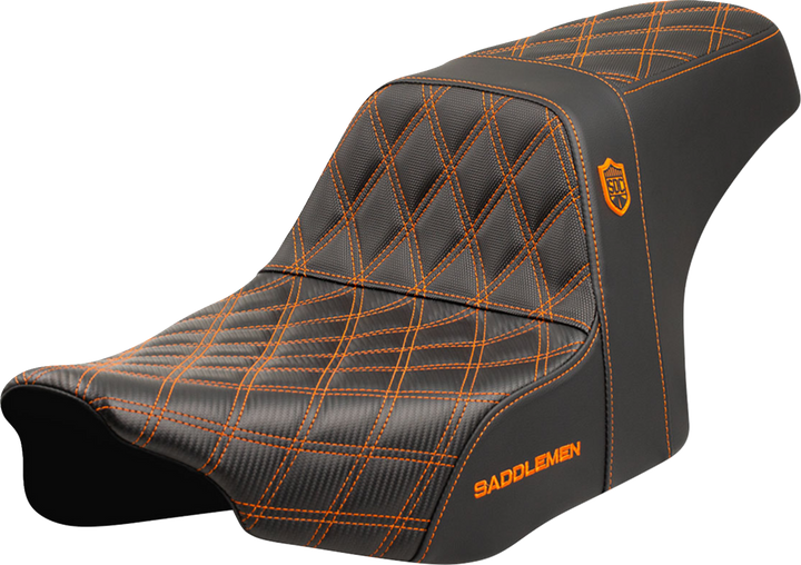 Saddlemen Pro Series Sdc Performance Seat - Orange Stitching - W/O Backrest - Flt/Flh '23-'24 SC82307D3