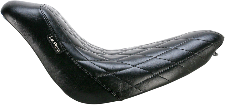 Le Pera Bare Bones Solo Seat - Diamond Stitch - Black - Softail '06-'17 LK-007DM