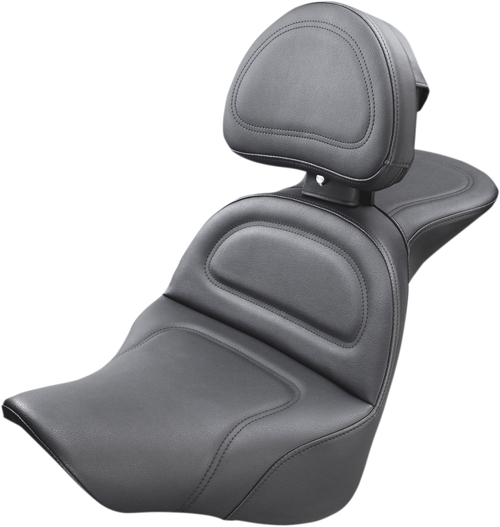 Saddlemen Explorer Seat - W/ Driver Backrest - Fl/Fx '18-'24 818-27-030