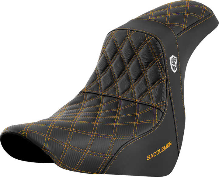 Saddlemen Pro Series Sdc Performance Seat - W/O Backrest - Gold Stitch - Fl/Fx '18-'20 SC81829GOL