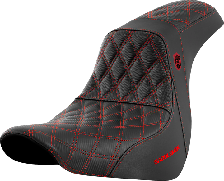 Saddlemen Pro Series Sdc Performance Seat - W/O Backrest - Red Stitch - Fl/Fx '18-'20 SC81829RED