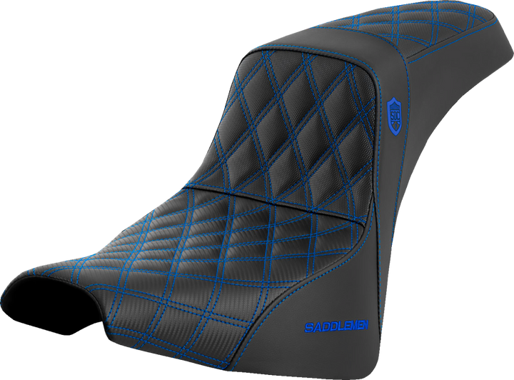 Saddlemen Pro Series Sdc Performance Seat - W/O Backrest - Blue Stitch - Fxbb/Fxst '18-'23 SC81830BLU