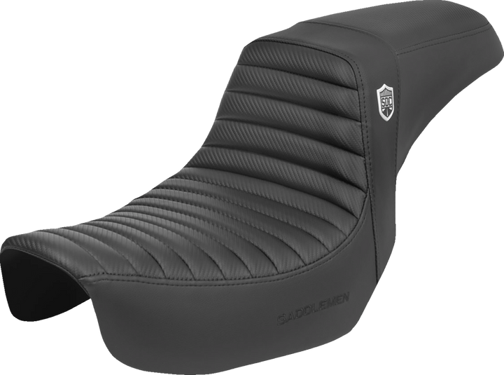 Saddlemen Pro Series Sdc Performance Seat - W/O Backrest - Tuck-N-Roll/Carbon Fiber - Gripper - Dyna '06-'17 SC80604T