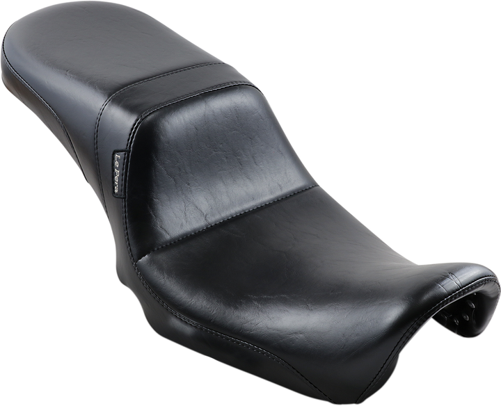 Le Pera Daytona 2-Up Seat - Without Backrest - Smooth - Black - Dyna '06-'17 LK-515