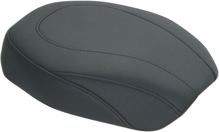 Mustang Wide Tripper Rear Seat - Plain - Black - Dyna '06-'17 76701