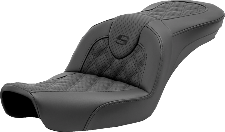 Saddlemen Roadsofa Seat - Lattice Stitch - Without Backrest - Fxd '96-'03 896-04-182
