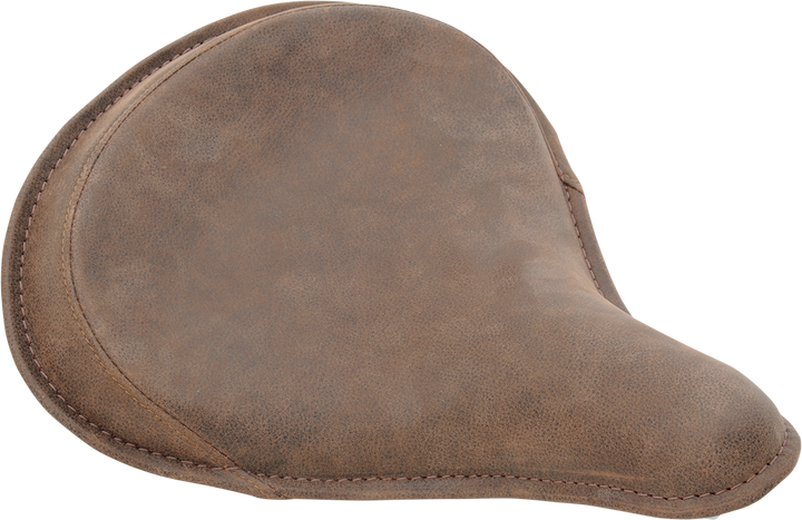 Drag Specialties Seats Seat - Spring Solo - Large - Distressed Brown Leather/Perimeter Stitch 0806-0050