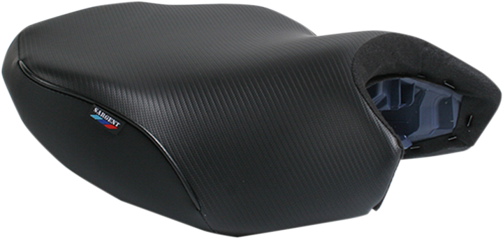 Sargent World Sport Performance Seat - Black - Carbon Fx - Regular Front - Bmw R1200 '13-'24 WS-620F-19