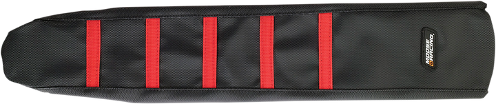Moose Offroad Ribbed Seat Cover - Black Cover/Red Ribs - Honda Crf250 '04-'09 CRF25004-331RT
