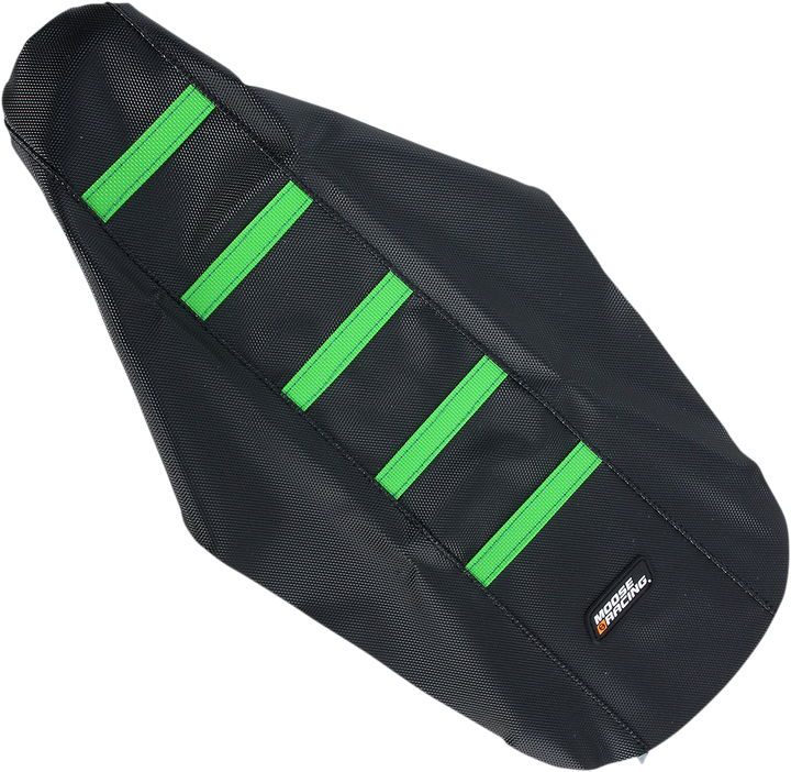 Moose Offroad Ribbed Seat Cover - Black Cover/Green Ribs - Kawasaki Kx '14-'25 KX8514-33RT