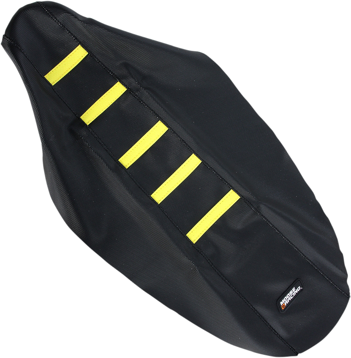 Moose Offroad Ribbed Seat Cover - Black Cover/Yellow Ribs - Suzuki Rmz250 '10-'18 RMZ25010-331RT