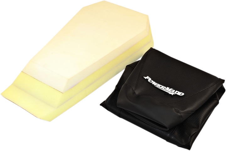 Powermadd High Rise Seat Cover Kit - 3" - Gripper - Black 52010