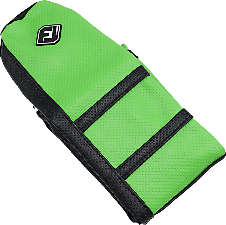 Flu Designs Inc. Pro Rib Seat Cover - Green/Black - Kx '19-'22 25507