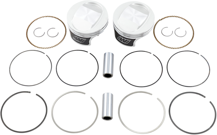 Wiseco Tracker Series Piston Kit - 3.875" - 88 Cubic Inch Bored To 95 Cubic Inch - Standard - Twin Cam K0208PS