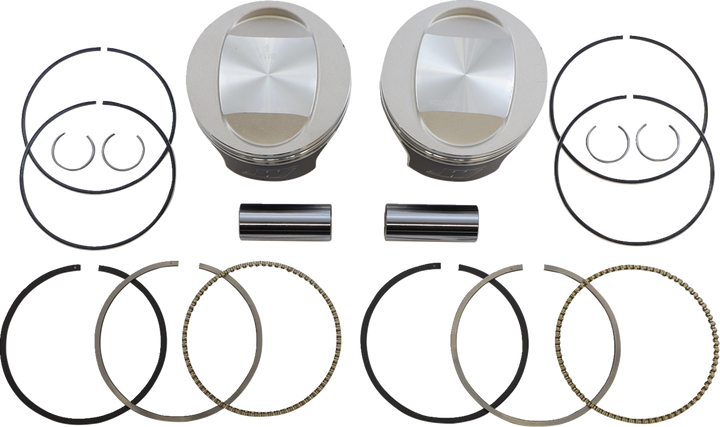 Wiseco Tracker Series Piston Kit - 3.937" - 88/95 Cubic Inch Bored To 97 Cubic Inch - Standard - Twin Cam K0209PS