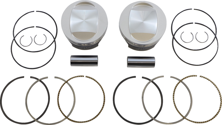 Wiseco Tracker Series Piston Kit - 3.885" - 96 Cubic Inch Bored To 103 Cubic Inch - +0.010" - Twin Cam K0210P1