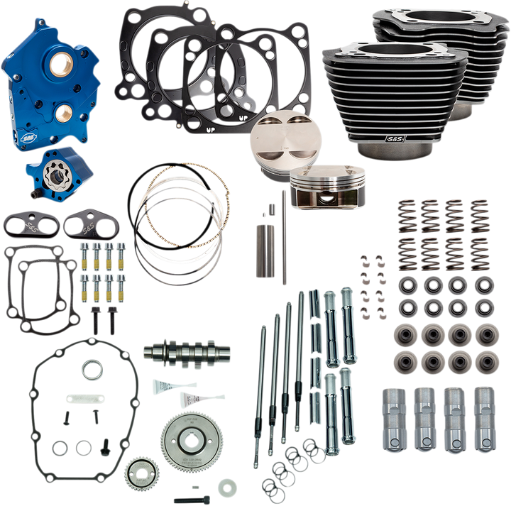 S&S Cycle 128" Power Package Engine Performance Kit - Gear Drive 310-1108A
