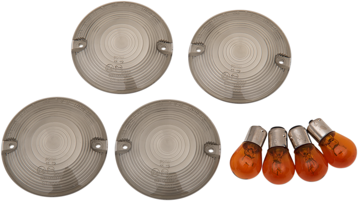 Drag Specialties Smoked Flat Lens Kit - '86-'22 0906-6318