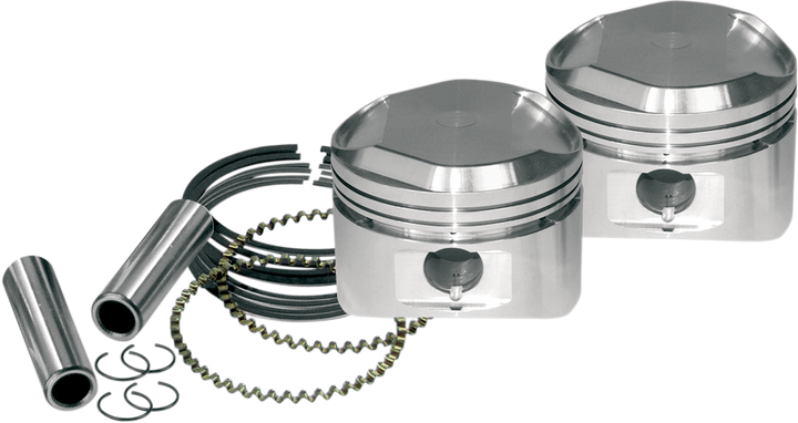S&S Cycle Piston Kit - For S&S Super Stock Cylinder Heads - Xl 1200 - Standard 92-2016