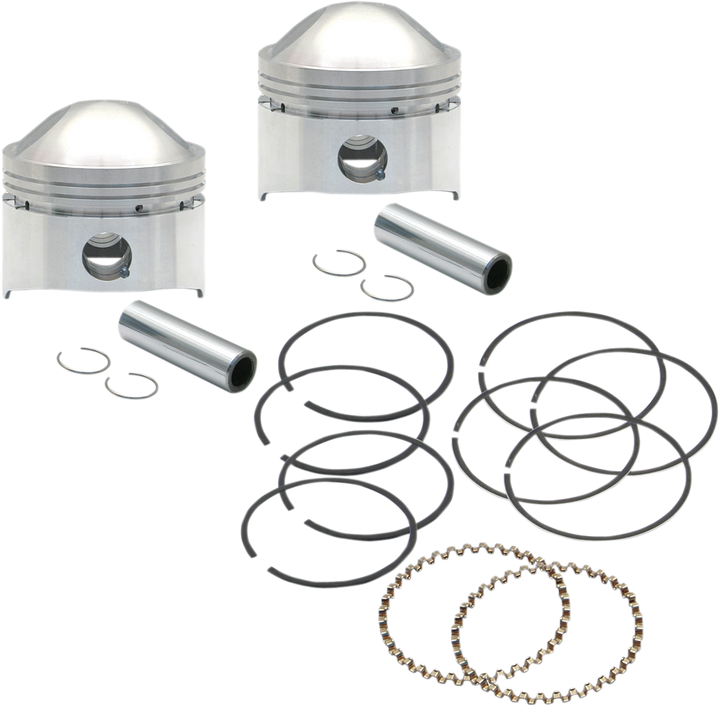 S&S Cycle Piston Kit - High Compression - 80" Stock Motor - Standard 106-5519