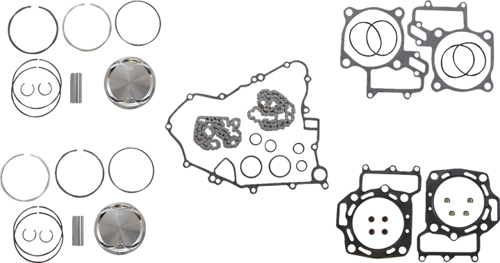 Vertex Top End Piston Kit - 84.96 Mm - Kawasaki VTKTC23908B