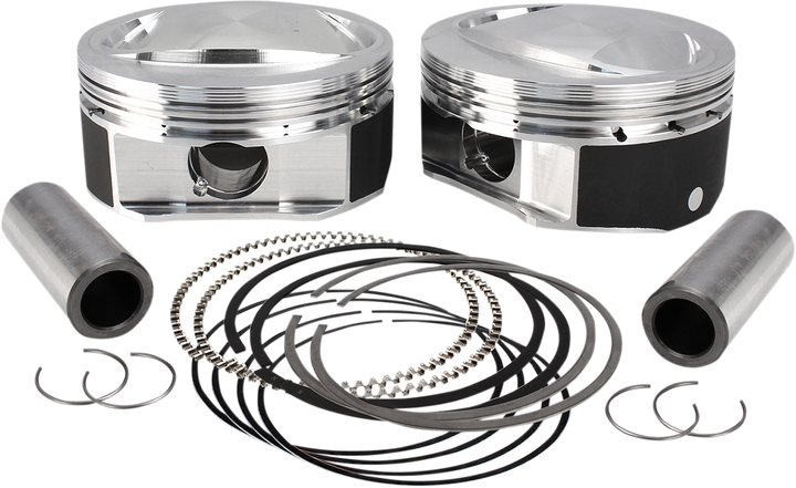 S&S Cycle High Compression Piston Kit - Standard - 110" Twin Cam Cvo Motor 920-0114