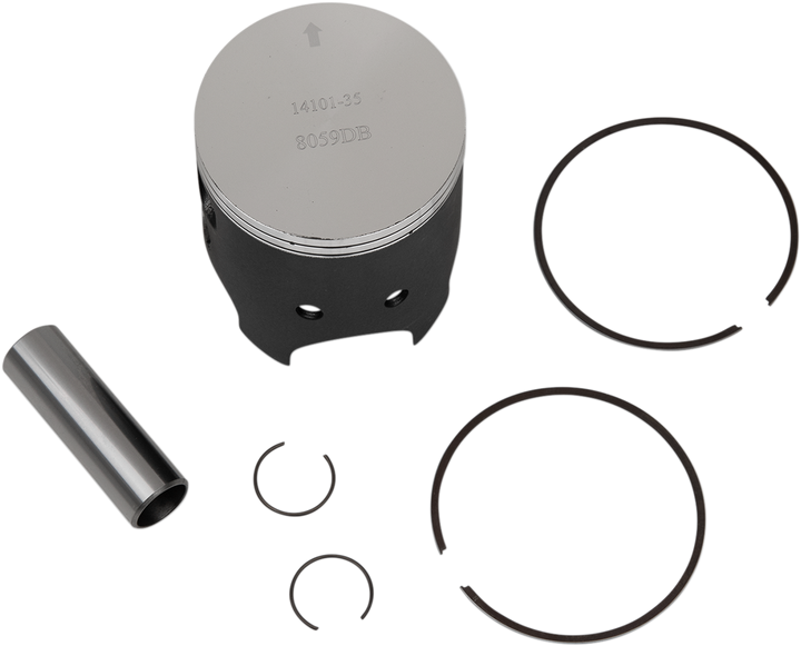 Wossner Piston Kit - 66.35 Mm - Suzuki 8059DB