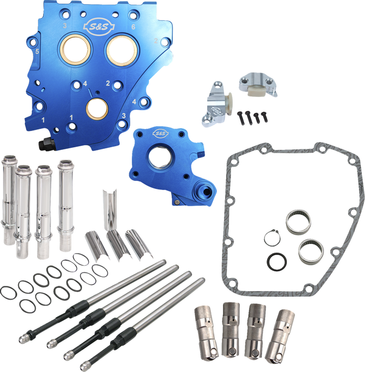 S&S Cycle Cam Chest Kit Without Cams - Chain Drive - Chrome Pushrods - Twin Cam 310-1273