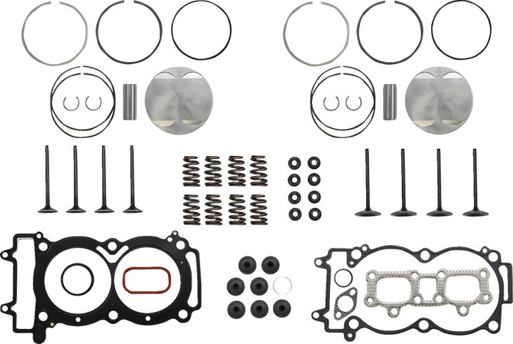 Kibblewhite Top End Kit - Black Diamond Valves With Piston Kit - Polaris General 1000/ Rzr 1000 82-83950