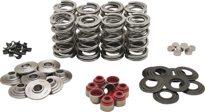 Kibblewhite Valve Spring Kit - Rocker Shim Conversion - Dual Springs - Titanium Retainers - M8 20-23400