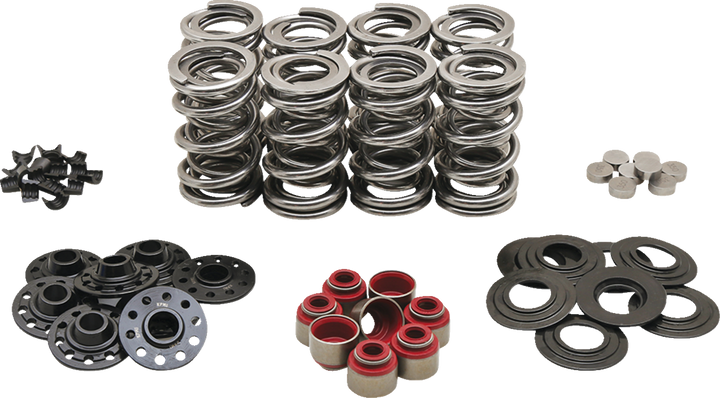 Kibblewhite Valve Spring Kit - Rocker Shim Conversion - Dual Springs - H.T. Steel Retainers - M8 20-23450