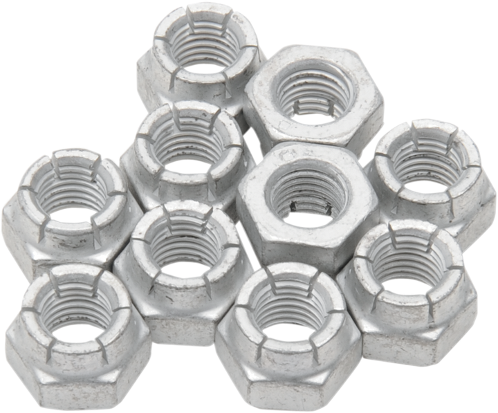 Eastern Motorcycle Parts Rocker Arm Block Nuts - 5/16"-24X1/2" - Hex Style - Big Twin A-7727