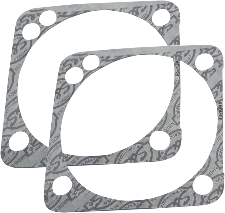 S&S Cycle Base Gaskets - Front Or Rear 4.125" - Ssw - '99-'17 Twin Cam 930-0099