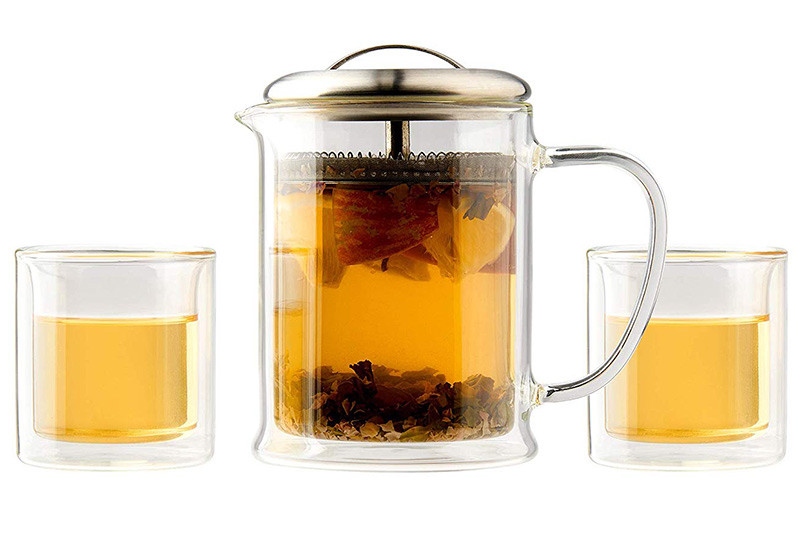 Artisan Glass Tea Set - Double Wall