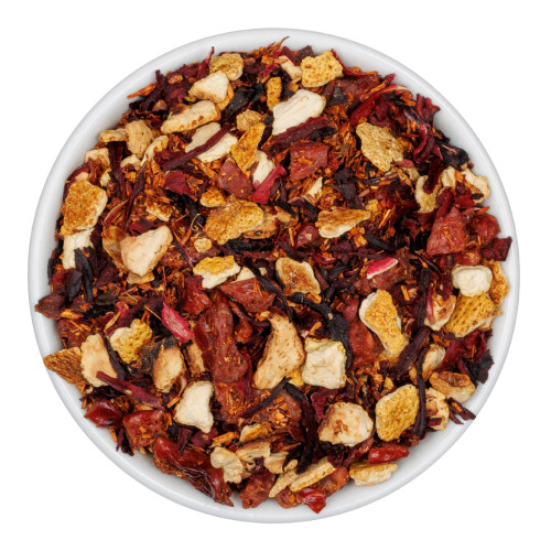 Fusion Teas Cranberry Citrus Rooibos Tea - Overhead
