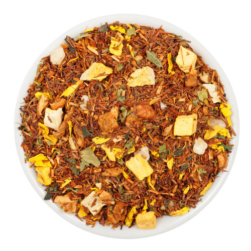 Fusion Teas Pumpkin Cream Rooibos Tea - Overhead