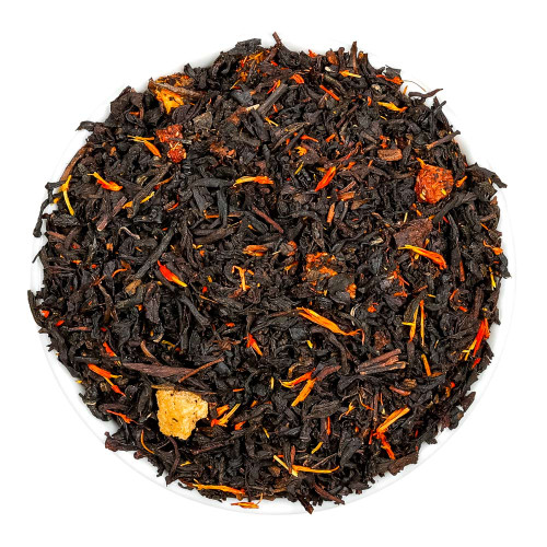 Fusion Teas Peach Vineyard Black Tea - Overhead