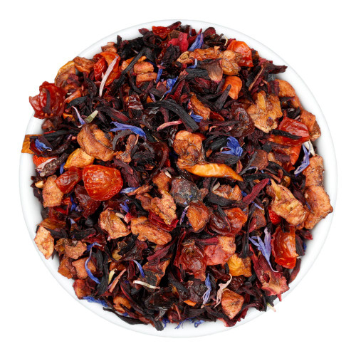 Fusion Teas Blue Eyes Hibiscus Tea - Overhead