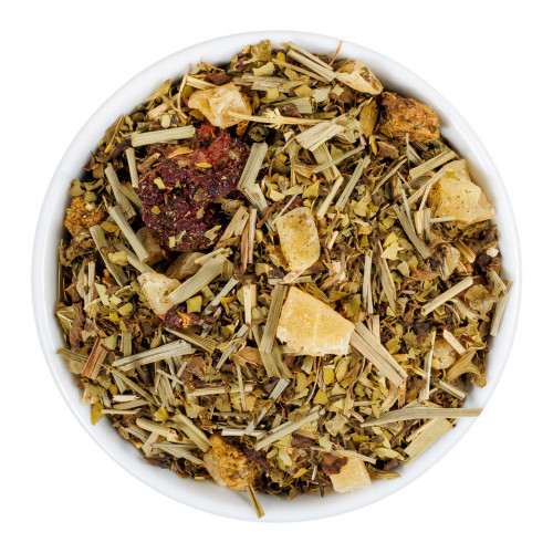 Fusion Teas Blackberry Kiwi Yerba Mate - Overhead