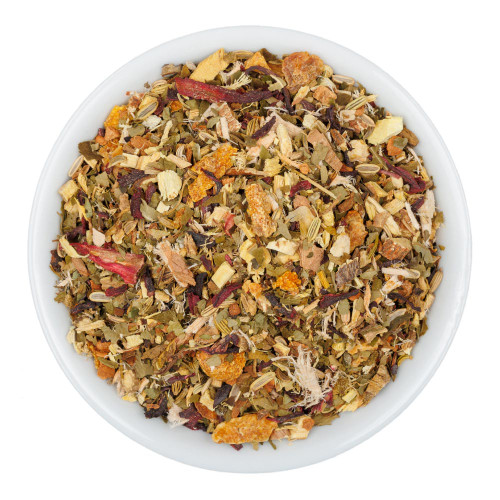 Fusion Teas Throat Therapy Herbal Tea - Overhead