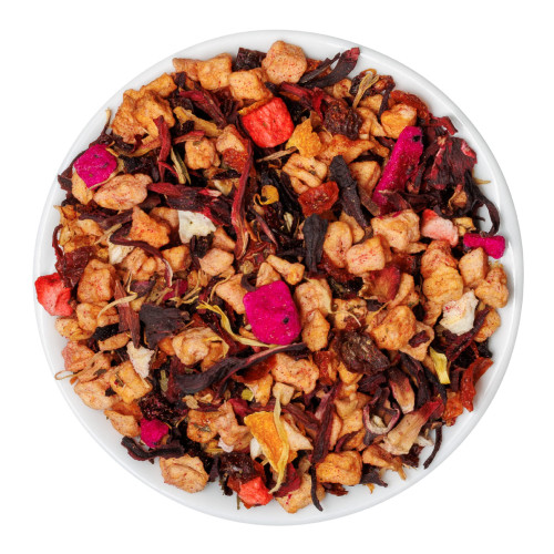Fusion Teas Purple Punch Hibiscus Tea - Overhead