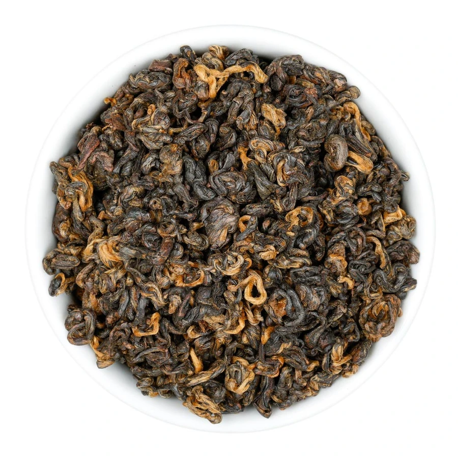 Fusion Teas Golden Dragon Black Tea - Overhead