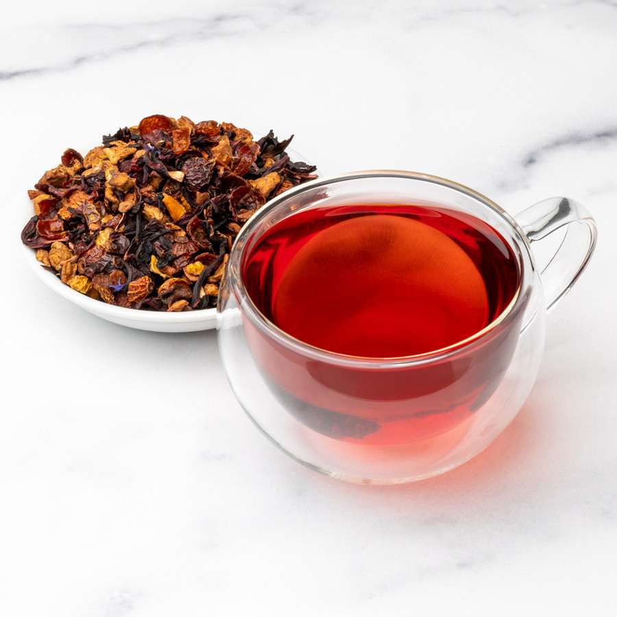 Blue Eyes Hibiscus Loose Leaf Fruit Tea - Lush, Fragrant, Joyous