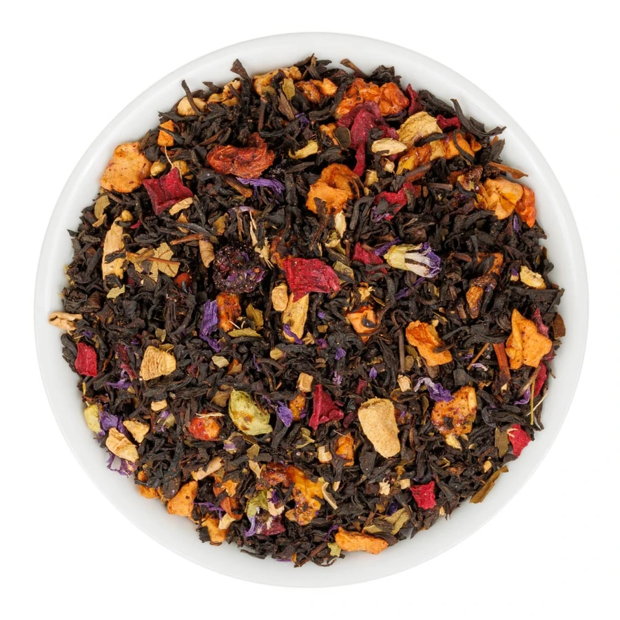 Fusion Teas Super Fruit Ceylon Black Tea - Overhead