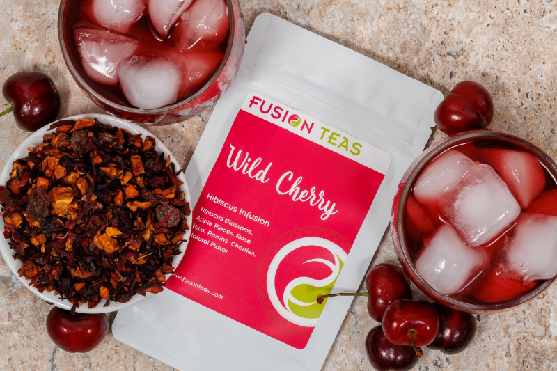 Hibiscus Wild Cherry Iced Tea