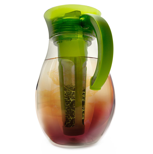 Primula The Big Iced Tea Large Capacity Beverage Pitcher, 1 Gallon, Green 